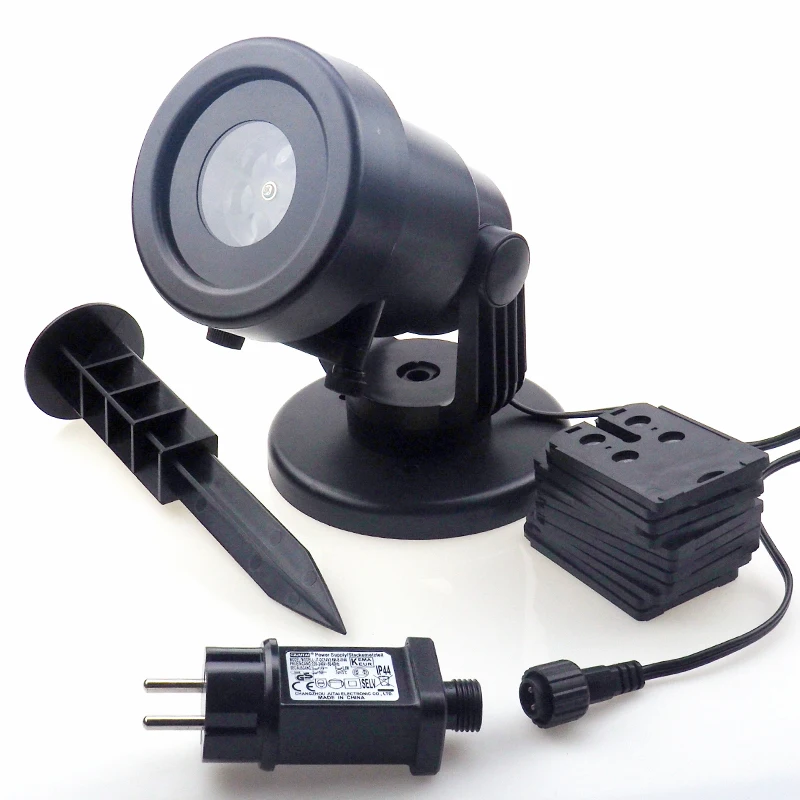 

Projector Moving Landscape Laser Lamp Outdoor Garden Lawn Home Stage Light with 12 cards pantterns