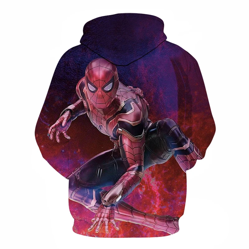 New Anime Spiderman Sweatshirt Fashion Men Women Long Sleeve Streetwear Hoodie DC Comics 3D Print H
