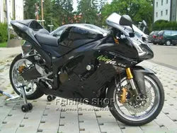 V03 все черный zx6r 2006 06 Обтекатели для Кавасаки ниндзя 05 2005 Высокое качество мотоциклетный вставной обтекатель комплект