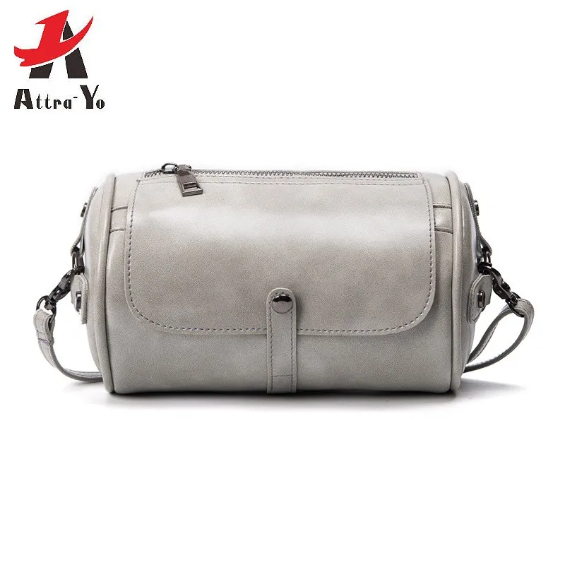 

Attra-Yo Women Bags New Vintage Cylinder Bag Tide Small Handbag Female Wild Messenger and Shoulder Bag Fresh Round Handbags