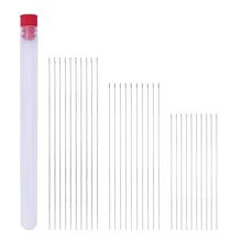 30 pçs/set beading agulha ferramentas para fazer jóias diy mão pontos agulhas de costura diy bordado longo fino aço agulha 3 tamanho