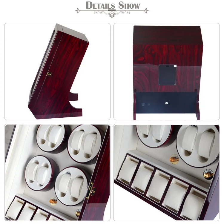 Часы winder Classic 8 + 5 автоматические часы с коробкой из розового дерева катушка