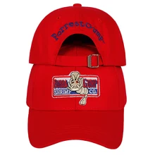 Бейсбольная кепка BUBBA GUMP с креветками для мужчин и женщин, спортивные шапки, летняя Кепка с вышивкой, повседневная Кепка Forest Gump, шапки, костюм