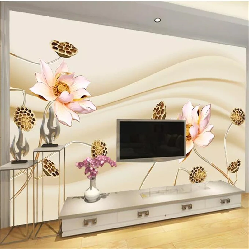 

Wellyu papier peint papel де parede 3d Лотос HD фон настенные бумаги домашний декор papel де parede behang настенная бумага 3d