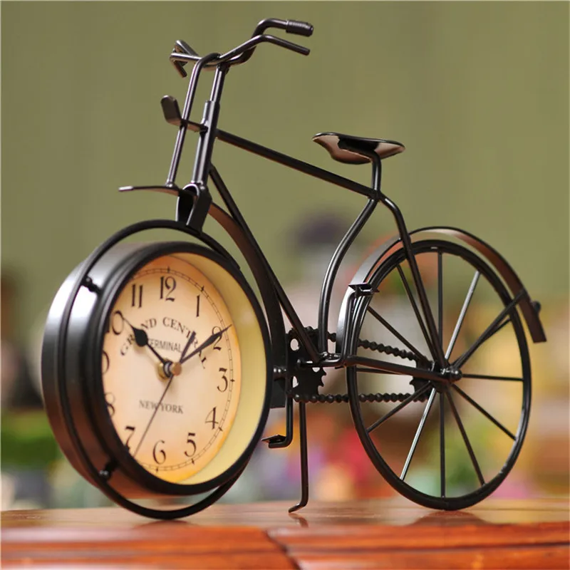 Newest Creative Bicycle Clock Modern Design Hanging Vintage Silent