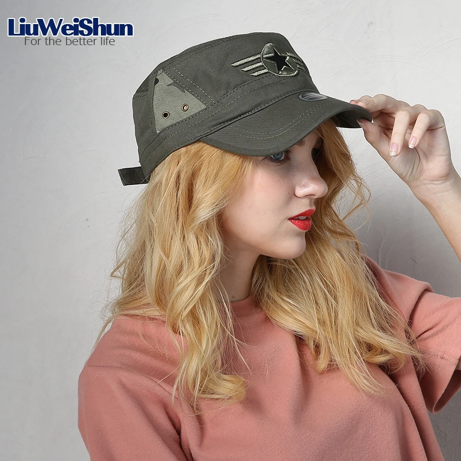 LIUWEISHUN осенне-зимняя женская кепка, военная камуфляжная кепка Snapback, черная плоская кепка s для мужчин или женщин, шапка Chapeu Gorras