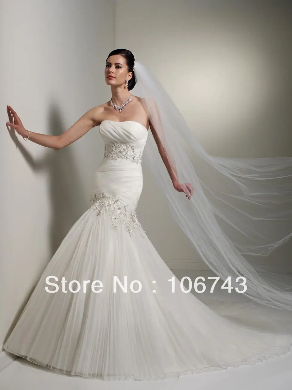 

free shipping 2017 new style best seller Sexy bride wear handmade Custom sizes crystal lace up plus size mermaid wedding dress