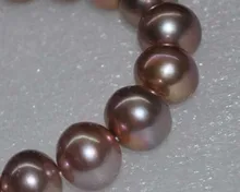 Outstanding Natural RARE Golden Purple AAA 15mm Near Round Nuclear Pearls 10050