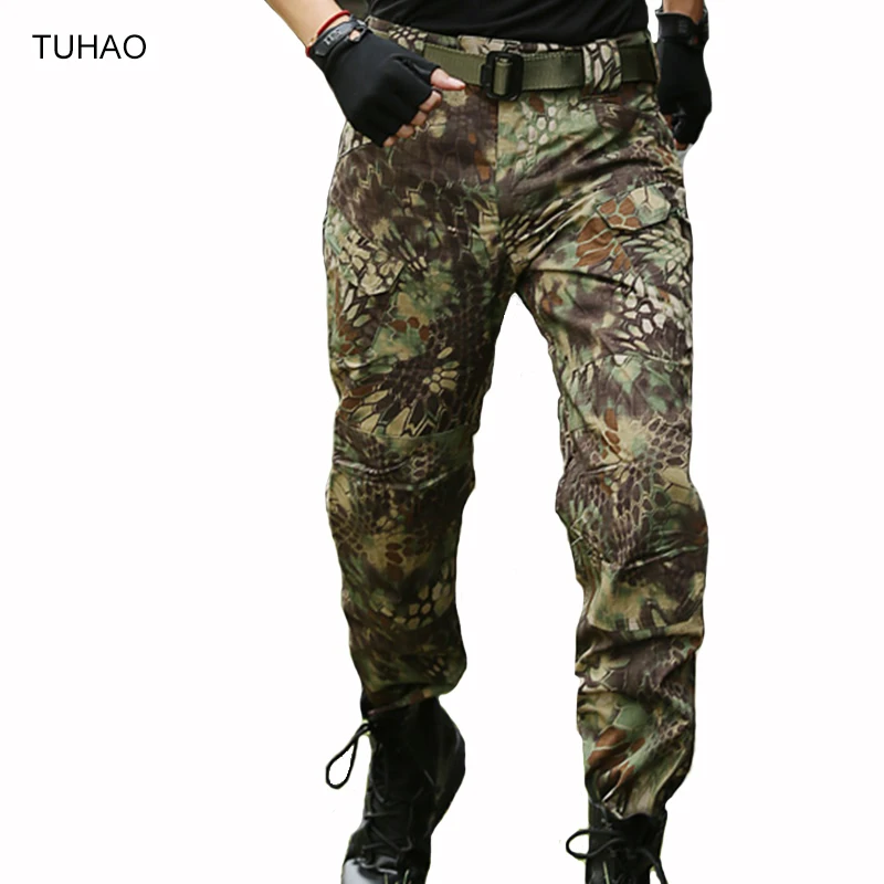 

Anti-Scratch IX7 Military Tactical Pants Men Multi-pockets Hunting Fishing Hiking Python Camouflage Jungle Sport Pant CMIX7P