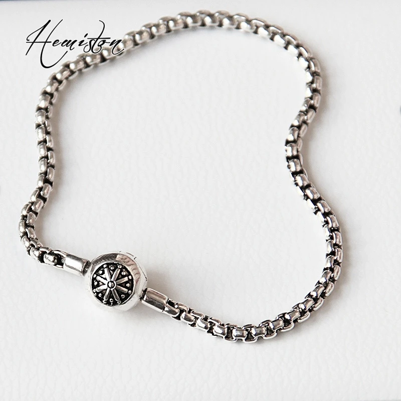 Thomas Blackened Silver Color font b Bracelet b font Fit Karma Beads European Style Fit PD