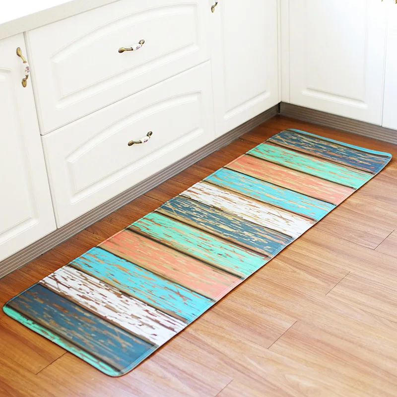 Kitchen Floor Mat Vintage Wood Panel Decor Non-slip Kitchen Carpet Bathroom Absorbent Doormat Bedside Rug 55x160CM Kitchen Floor Mat Vintage Wood Panel Decor Non-slip Kitchen Carpet Bathroom Absorbent Doormat Bedside Rug 55x160CM