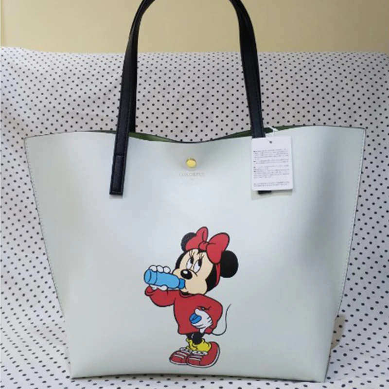 

2019 Disney Fashion Printing Mickey Minnie Multifunction Mummy Bag Outdoor Shopping Large Capacity Baby Big Shopping Tote Bag