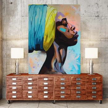 

Contemplator African American Portrait Wall Art Canvas Print Home Decor Oil Painting for Bedroom Office Wall Decor Drop Shipping