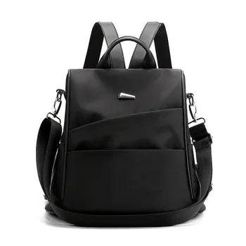 

8615 New Fashion Leisure Bookbag Travel Oxford Cloth Anti-theft Shoulder Bag Woman Backpack