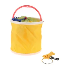Рыбалка Сумки Открытый Портативный Холст ведро складной ведро Портативный Кемпинг Пеший туризм для хранения рыболовных снастей инструменты оранжевый Диаметр
