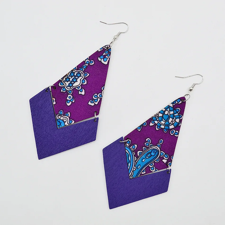 

Rainbery 2019 New Style Women Earring of Ethnic Vintage Statement Long Drop Wood Earrings for Women Jewelry Gifts JE0786