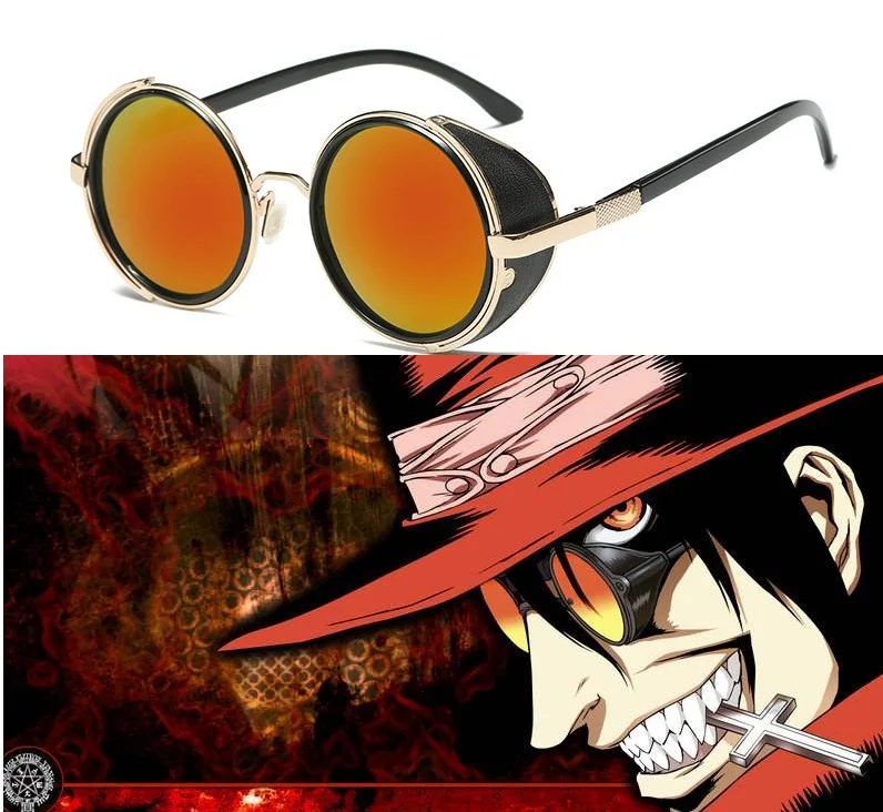 WBS73 Лидер продаж Аниме Охотник на вампиров классические очки в стиле косплей оранжевые солнцезащитные очки
