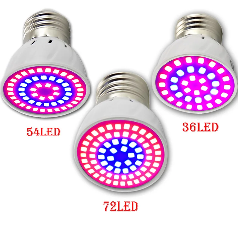 72 Led Grow Light Hydroponic Lighting Plants Lamps For Flower System Indoor Vegs 