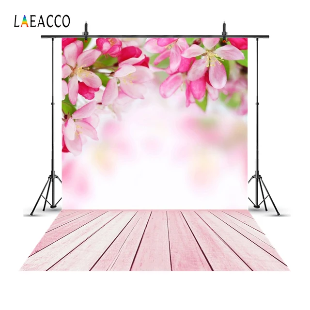 Laeacco Flowers Wooden Board Baby Child Wedding Party Photography Backgrounds Customized Photographic Backdrops For Photo Studio