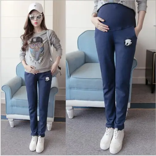 

Women Pants High Waist 100%Cotton Pants Casual Maternity Pants Fall Spring Sports Clothes for Pregnant Women Trousers Clothing