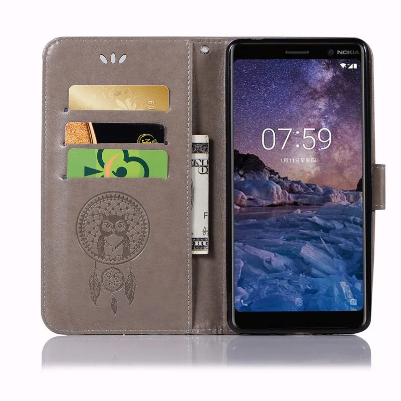 Кожаный чехол бумажник для Nokia 2 3 5 6 8 X6 X7 1 7 Plus книжка 2018 Sirocco|Бамперы| |