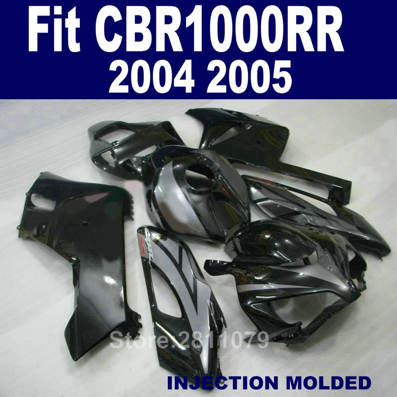 Новый горячий OEM высококачественный обтекатель комплект для Honda CBR1000RR 04 05 черный Набор 2004 2005 PR58|Полные