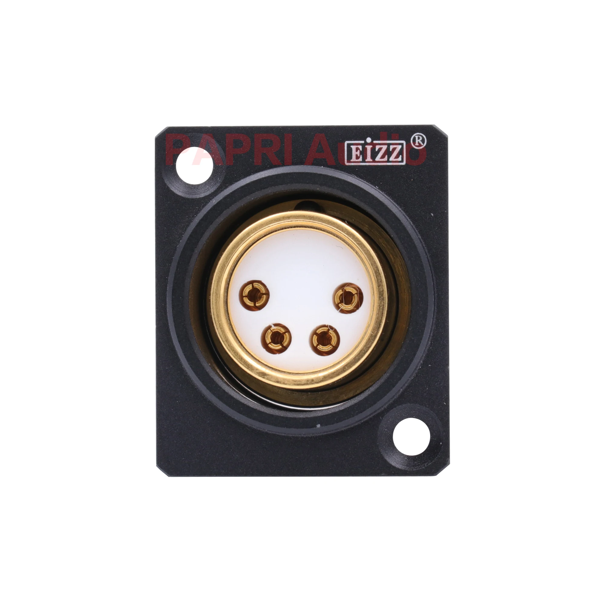 PAPRI EIZZ 4pin Female XLR Plug Connector Socket Jack Hifi Audio Headphone AMP DIY 24K gold plated Copper pins PTFE Insulator