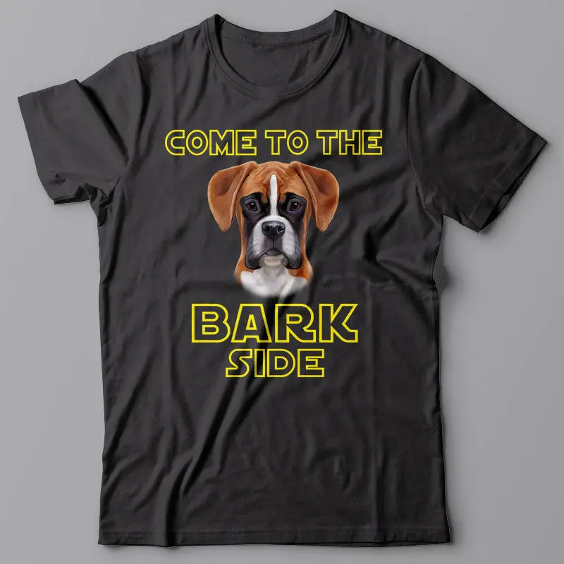 Fashion Mens T Shirt Men Summer Casual Boxer Dog T Shirt Come To The