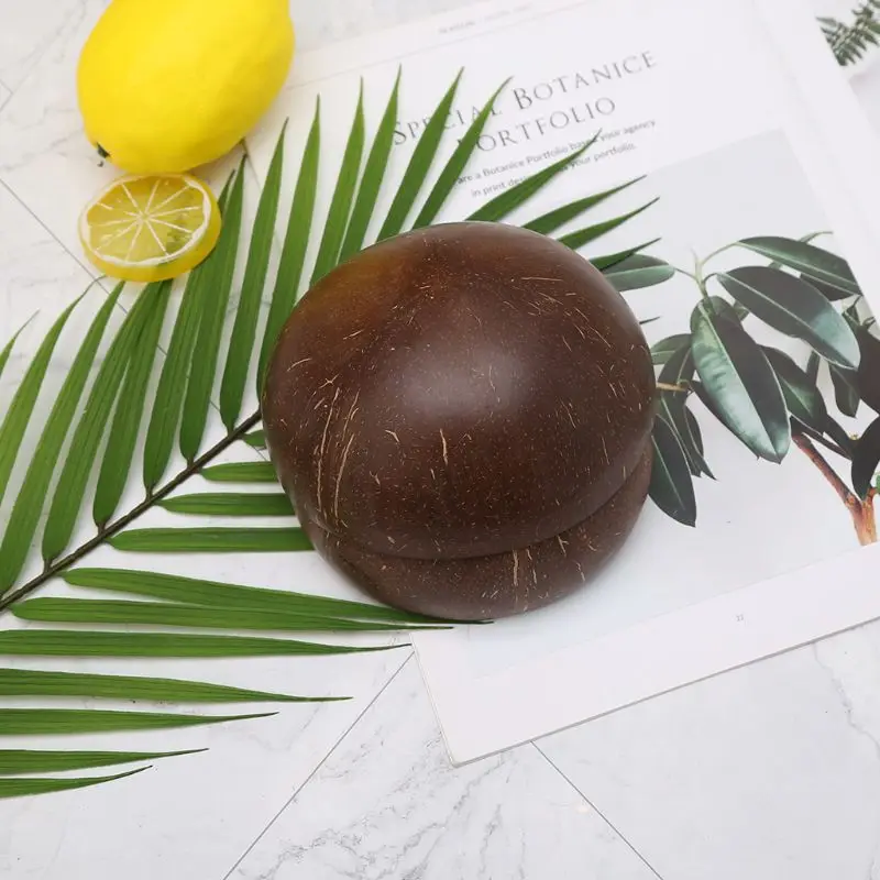 OOTDTY натуральный кокосовый скорлуп украшение дома пищевой контейнер для хранения ювелирных изделий чаша