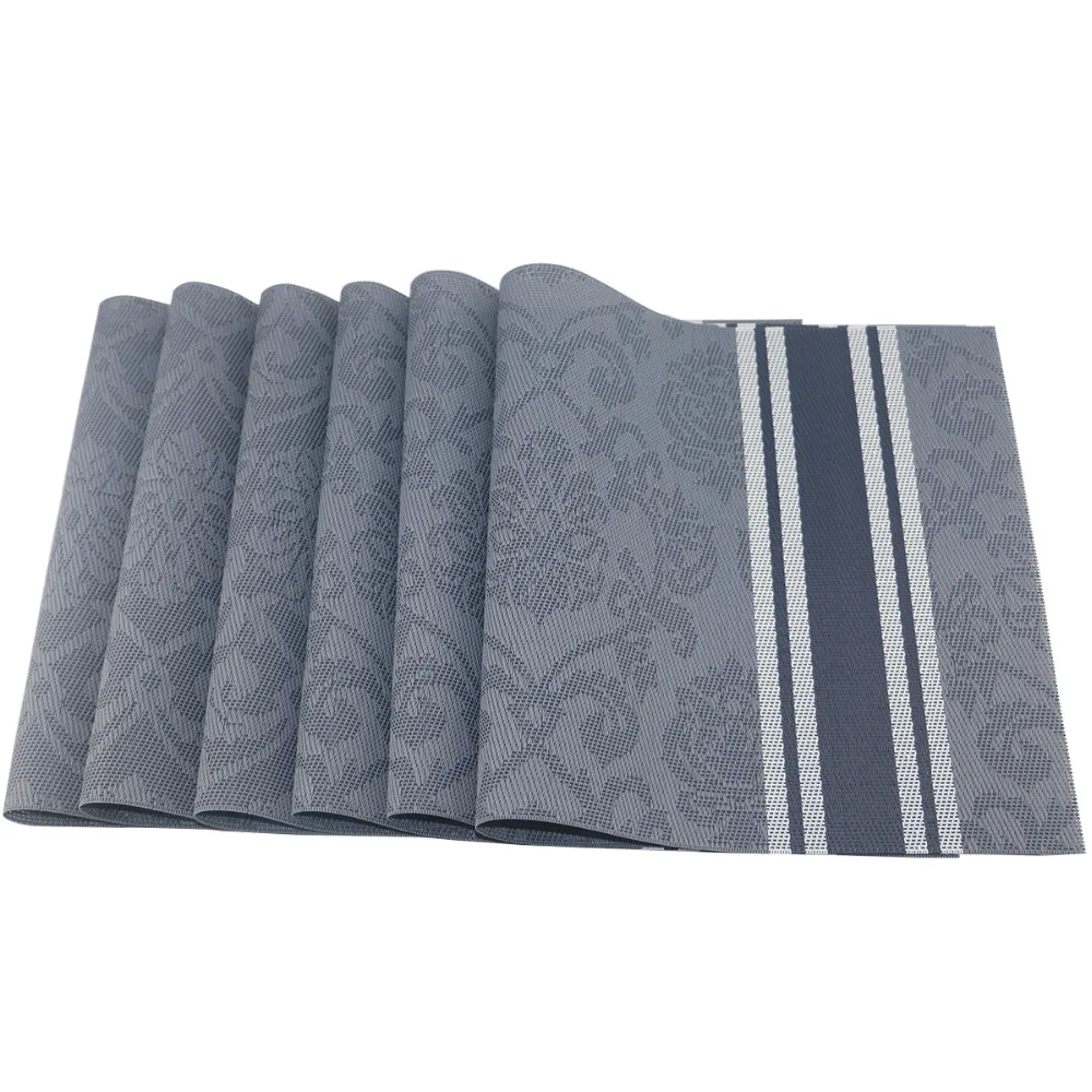4pcs/set pvc placemat dining table mats set de table bowl pad napkin dining table tray mat coasters kids table set