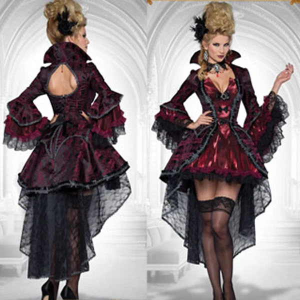 Vampire cosplay costumes Luxury evil queen dress for adult deluxe