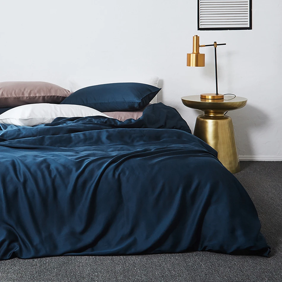 Tencel Duvet Cover Set Luxury Bedding Set King Size Soft Pillow Cases