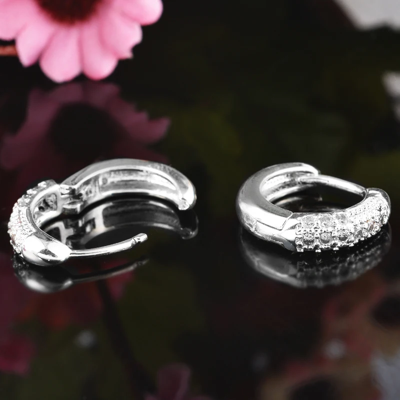 Серьги кольца FUNIQUE для женщин и девушек классические круглые украшения из золота