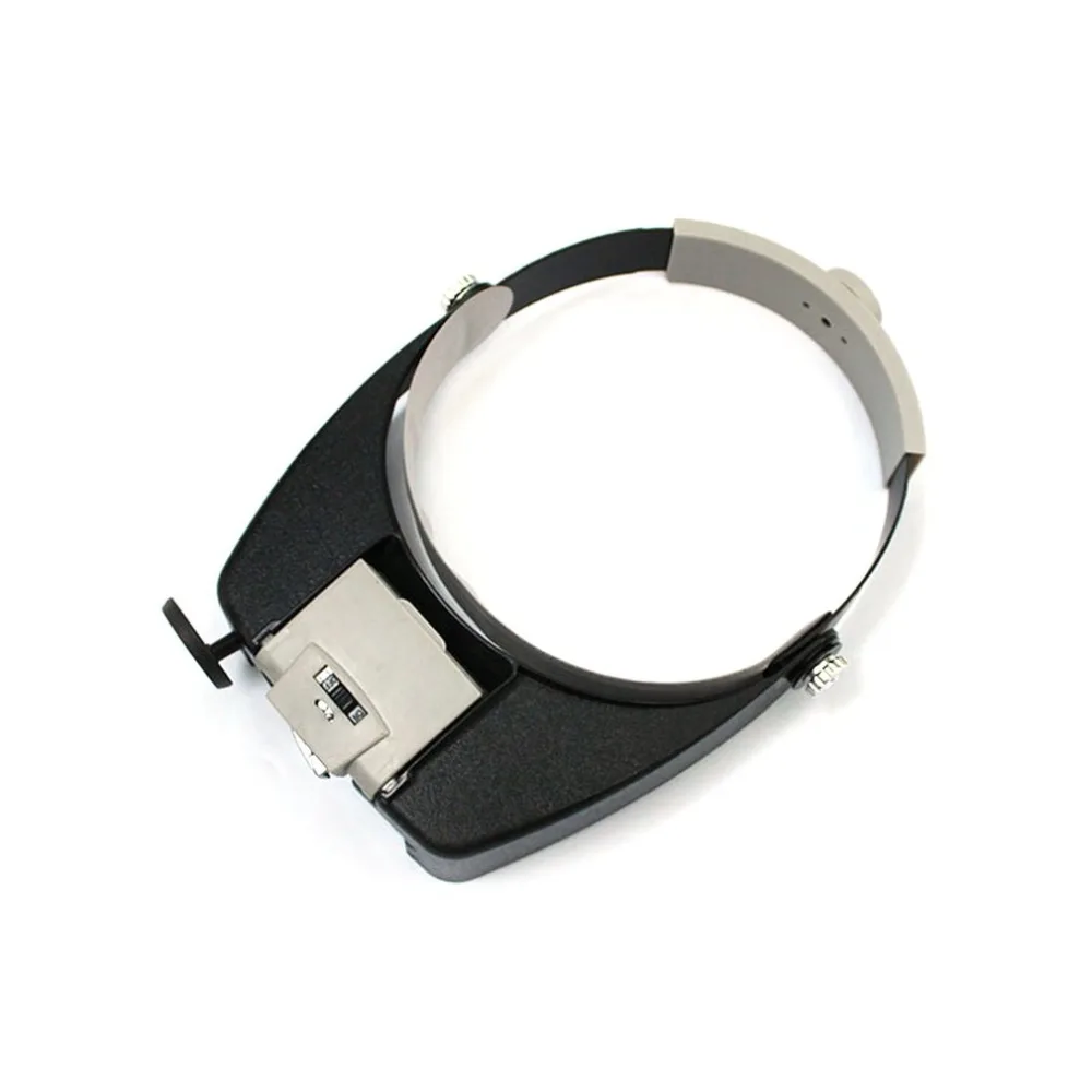Headband Jewelry Magnifying Glass Head Loupe With LED Light Reading