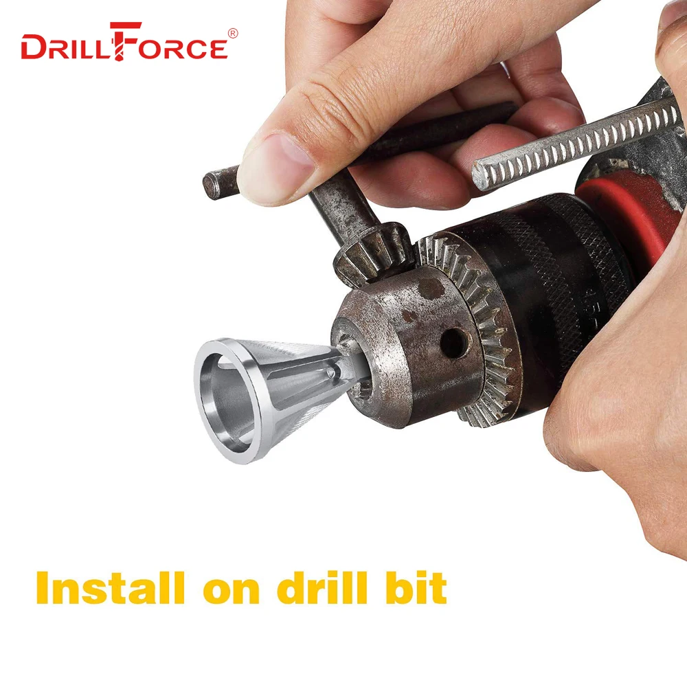 DRILLFORCE инструмент для снятия заусенцев с внешней фаски из нержавеющей стали инструменты для удаления заусенцев для 8-32 болтов