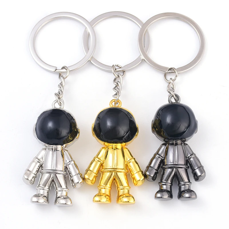 space robot keychain key ring astronaut key chain key holder creative