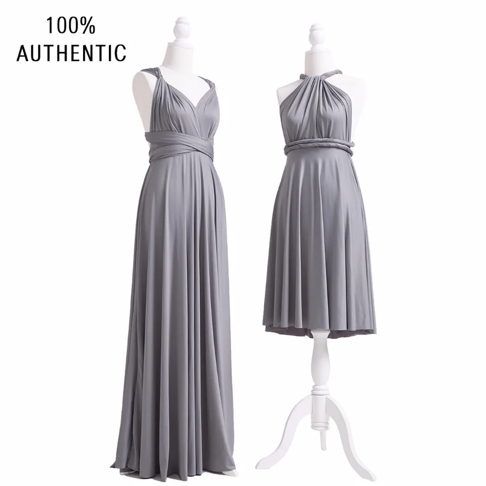 grey wrap maxi dress