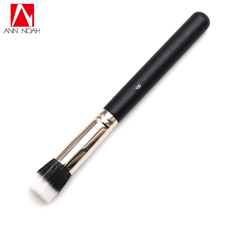 

Portable short round flat Foundation brush NO.130 Short Duo Fibre Makeup Brushes