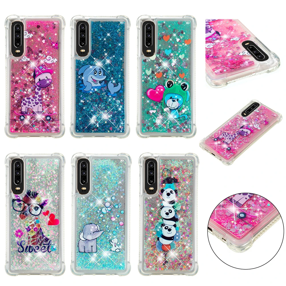 

Conelz For Huawei P30 P30 Pro Bling Glitter Quickstand Phone Case Soft TPU Back Case for Huawei P30 Lite