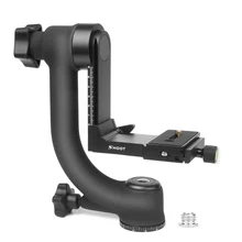 360 Degree Panoramic Gimbal Tripod Head with Arca-Swiss Standard 1/4” Quick Release Plate Bubble Level for Digital SLR Camera