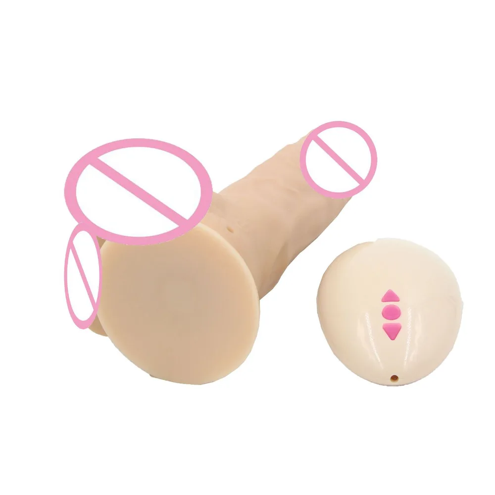 7.67 inch Soft Huge Dildo Realistic Penis Big Suction dildos Wireless Remote Control Dick Adult Sex Toys for Woman Sex Shop