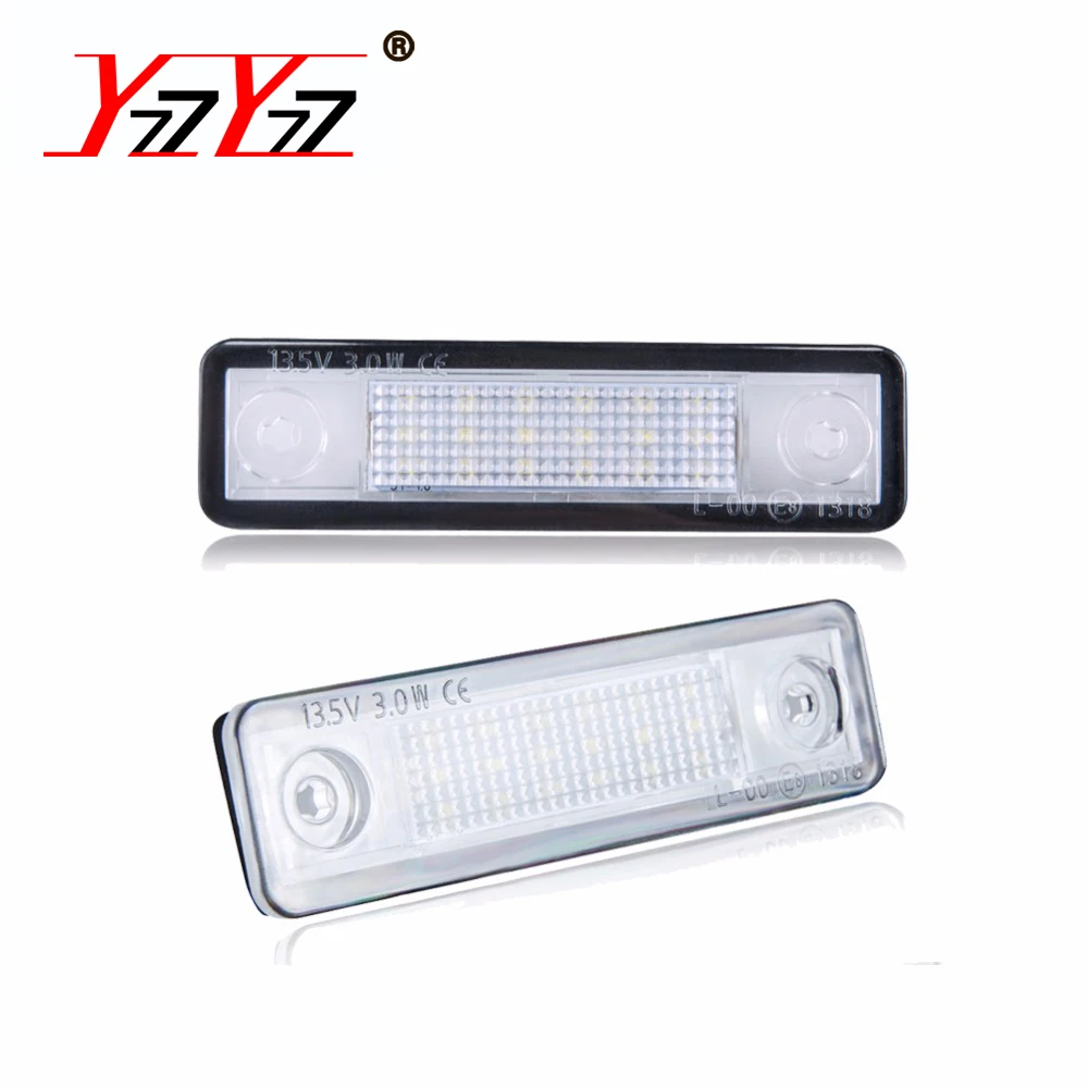 Led Car styling 18 LED License Plate Lights 12V White Number Plate Lamp