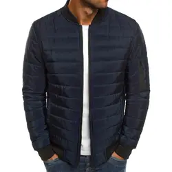 ZOGAA бренд новый мужской 2019 зимние куртки пальто Сверхлегкий Бейсбол пальто мужчины плюс размер Стенд воротник зимнее пальто Мужская