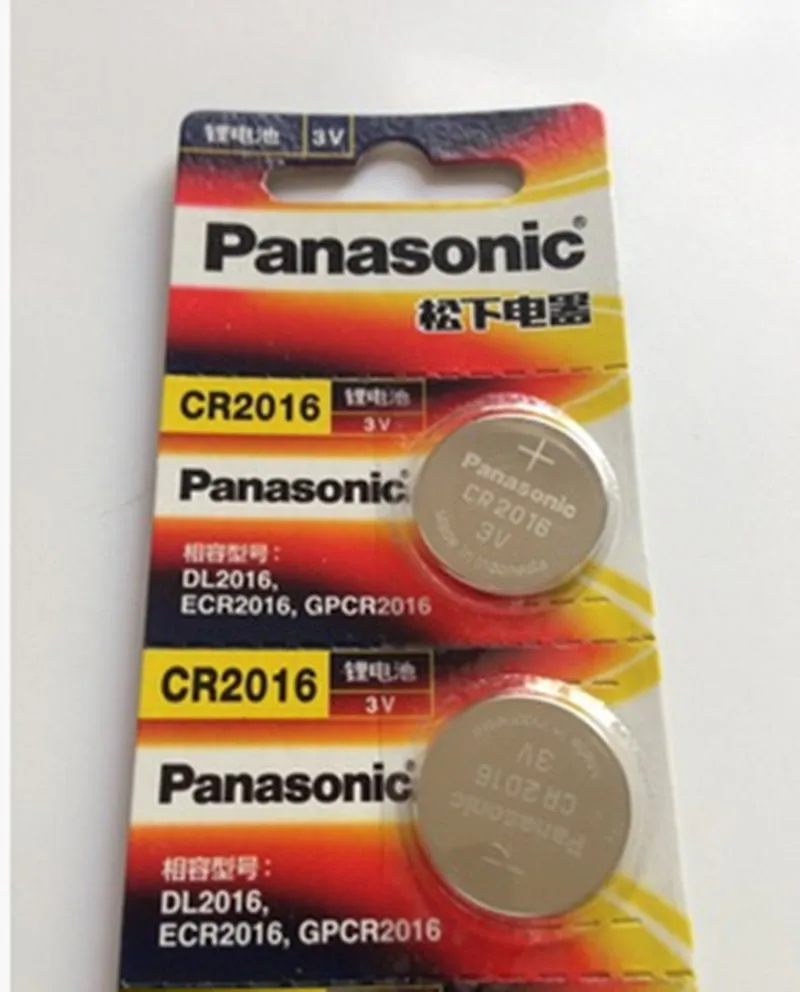 2 X original brand new battery for PANASONIC cr2016 3v button cell coin