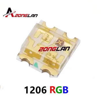 

3000pcs 1206 RGB Common Anode SMD 1206 LED Bead 3227 RGB Tricolor Red Green Blue Ultra Bright SMD LED Light Emitting Diode