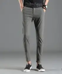 Новые Брюки 2018 мужские повседневные брюки мужские много молодых тонкие и длинные брюки модные брюки Joker TZ-01