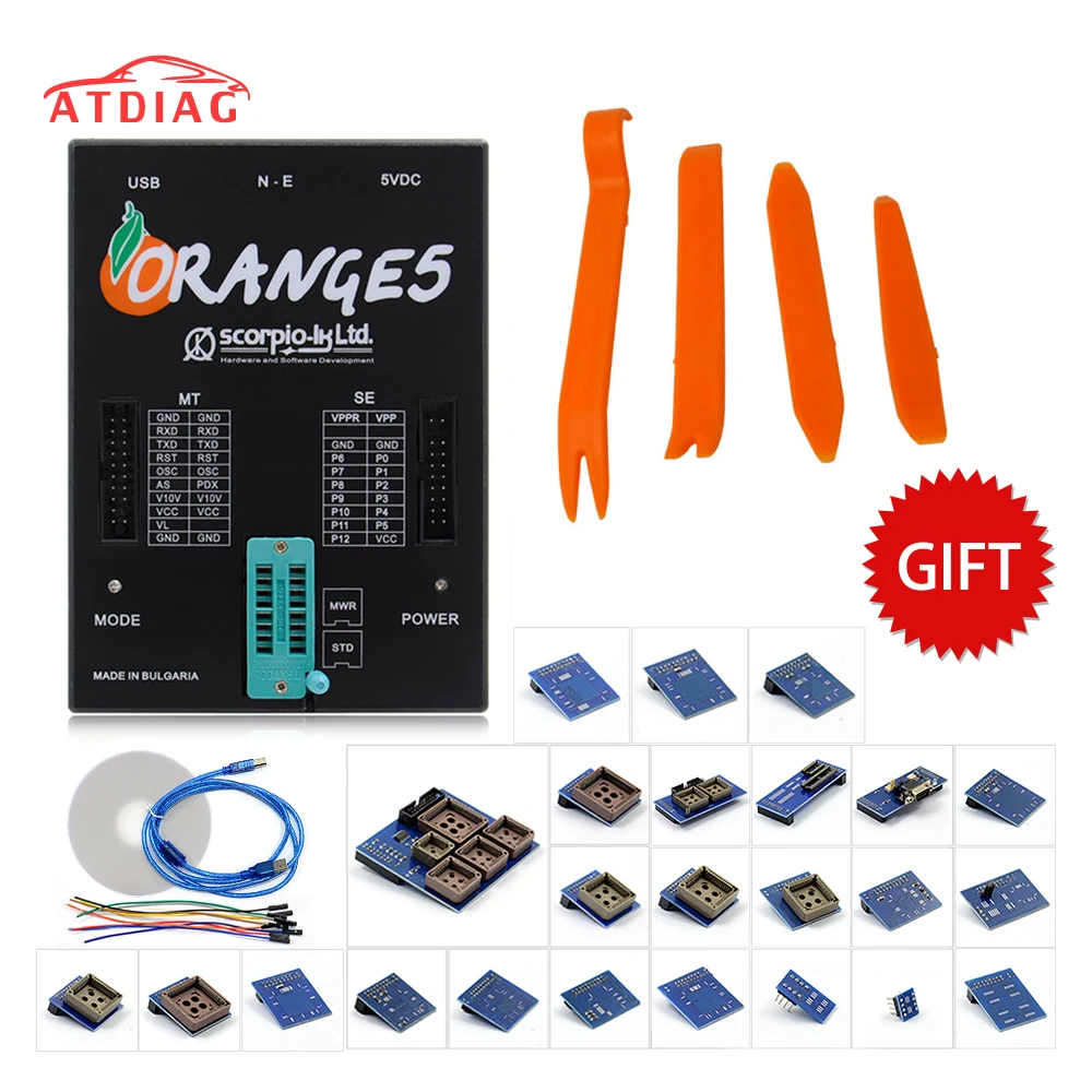 

2019 Orange5 Programmer High Quality Orange 5 Programmer Newest Version and Software Orange 5 Adapter with gift