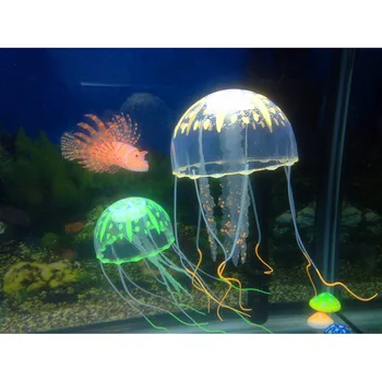 

Aquarium Ornaments 5 Colors Artificial Jellyfish Fish Tank Decoration Silicone Jellyfish Aquarium Accessories