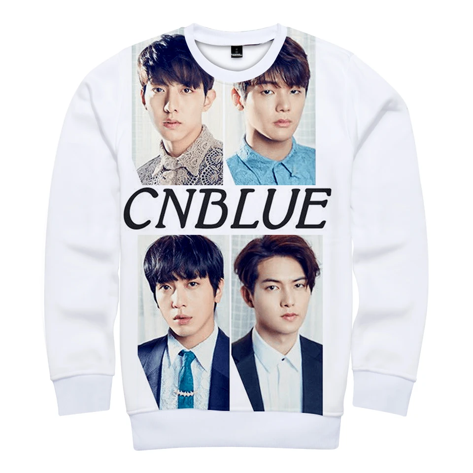 Толстовка CNBLUE с объемным рисунком под углом Мужская/женская зимняя кофта в стиле