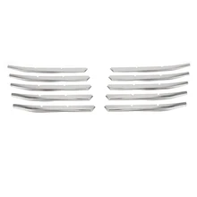 Подходит для peugeot 3008 GT 3008GT внешняя Нержавеющая сталь Передняя Нижняя решетка гриль крышка отделка 10 шт